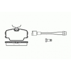 2145.11 ROADHOUSE Комплект тормозных колодок, дисковый тормоз
