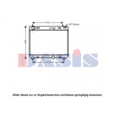 210185N AKS DASIS Радиатор, охлаждение двигателя