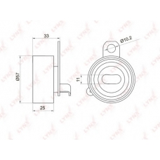 PB-1067 LYNX Ролик ремня грм toyota avensis