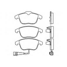 2433301 TEXTAR Комплект тормозных колодок, дисковый тормоз