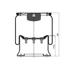 084.137-21A PE Automotive Кожух пневматической рессоры