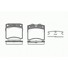 0385 10 KAWE Комплект тормозных колодок, дисковый тормоз