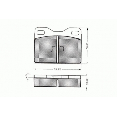 7.172 PEX Комплект тормозных колодок, дисковый тормоз