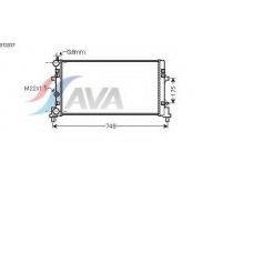 ST2037 AVA Радиатор, охлаждение двигателя