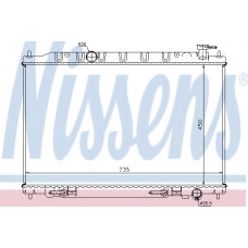 68712 NISSENS Радиатор, охлаждение двигателя