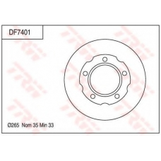 DF7401 TRW Тормозной диск