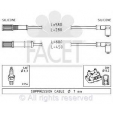 4.9451 FACET Комплект проводов зажигания