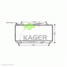 31-3324 KAGER Радиатор, охлаждение двигателя