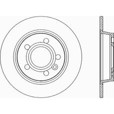 BDA1677.10 OPEN PARTS Тормозной диск