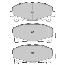FBP-1962 FREMAX Комплект тормозных колодок, дисковый тормоз