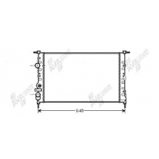 43002198 VAN WEZEL Радиатор, охлаждение двигателя