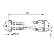 1 987 481 072 BOSCH Тормозной шланг