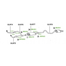 1023 GT Exhaust Система выпуска ОГ