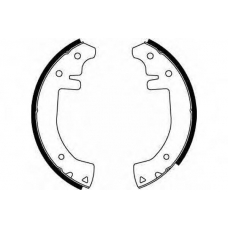 GS8018 TRW Комплект тормозных колодок