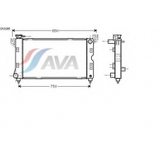 CR2085 AVA Радиатор, охлаждение двигателя