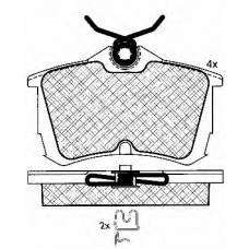 10911 BSF Комплект тормозных колодок, дисковый тормоз