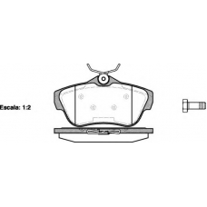 1341 02 KAWE Комплект тормозных колодок, дисковый тормоз