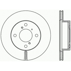 BDA2408.20 OPEN PARTS Тормозной диск