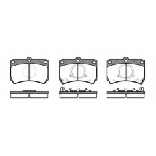 P3123.02 WOKING Комплект тормозных колодок, дисковый тормоз