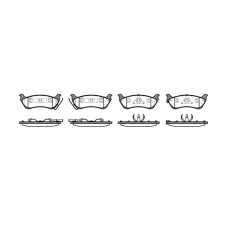 P7983.01 WOKING Комплект тормозных колодок, дисковый тормоз