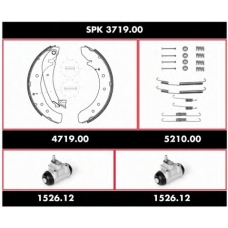SPK 3719.00 ROADHOUSE Комплект тормозов, барабанный тормозной механизм