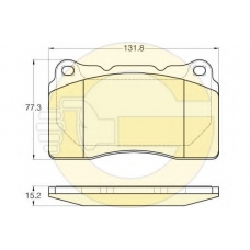 6120075 GIRLING Комплект тормозных колодок, дисковый тормоз