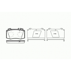 0769 00 KAWE Комплект тормозных колодок, дисковый тормоз