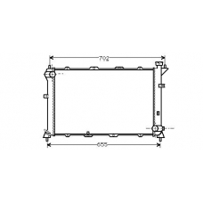HY2024 AVA Радиатор, охлаждение двигателя
