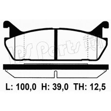 IBR-1601 IPS Parts Комплект тормозных колодок, дисковый тормоз