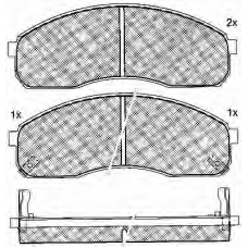 10872 BSF Комплект тормозных колодок, дисковый тормоз