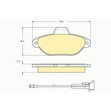 6111153 GIRLING Комплект тормозных колодок, дисковый тормоз