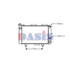 180010N AKS DASIS Радиатор, охлаждение двигателя