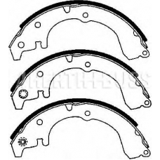 J3502038 NIPPARTS Комплект тормозных колодок