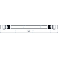 HOS4107 APEC Тормозной шланг