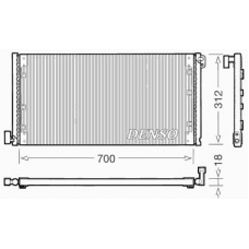 DCN12001 DENSO Конденсатор, кондиционер