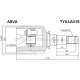 TYIU-AV18<br />ASVA<br />Шарнирный комплект, приводной вал