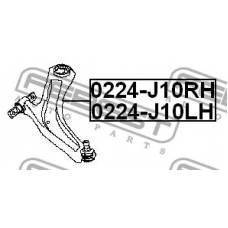 0224-J10LH FEBEST Рычаг независимой подвески колеса, подвеска колеса