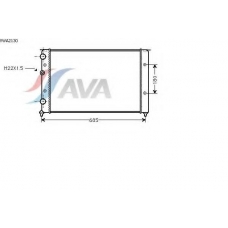 VWA2130 AVA Радиатор, охлаждение двигателя