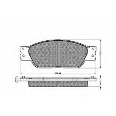 32463 SPIDAN Комплект тормозных колодок, дисковый тормоз