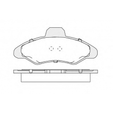 1850.0058196 KSM-KOSHIMO Комплект тормозных колодок, дисковый тормоз