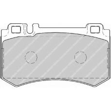 FDB1809 FERODO Комплект тормозных колодок, дисковый тормоз