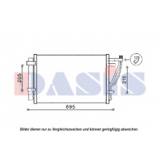 512079N AKS DASIS Конденсатор, кондиционер