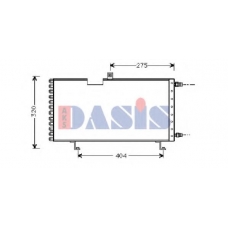 162000N AKS DASIS Конденсатор, кондиционер
