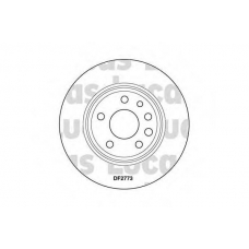 DF2773 TRW Тормозной диск