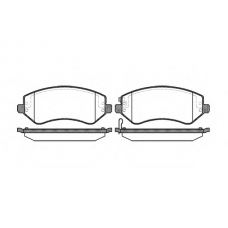 P9073.02 WOKING Комплект тормозных колодок, дисковый тормоз
