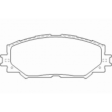 P 83 082 BREMBO Комплект тормозных колодок, дисковый тормоз