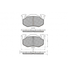 7.062S PEX Комплект тормозных колодок, дисковый тормоз