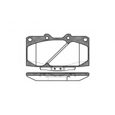 P4993.04 WOKING Комплект тормозных колодок, дисковый тормоз
