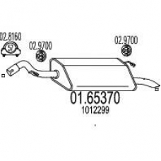 01.65370 MTS Глушитель выхлопных газов конечный