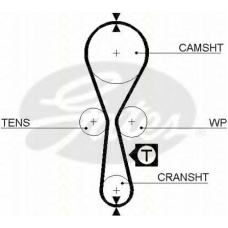 8645 5454xs TRISCAN Ремень ГРМ
